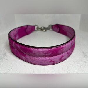 Aimee Kestenberg Pink Tie-Dye Leather Strap